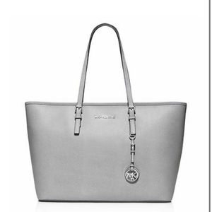 Grey Micheal Kors Tote Bag